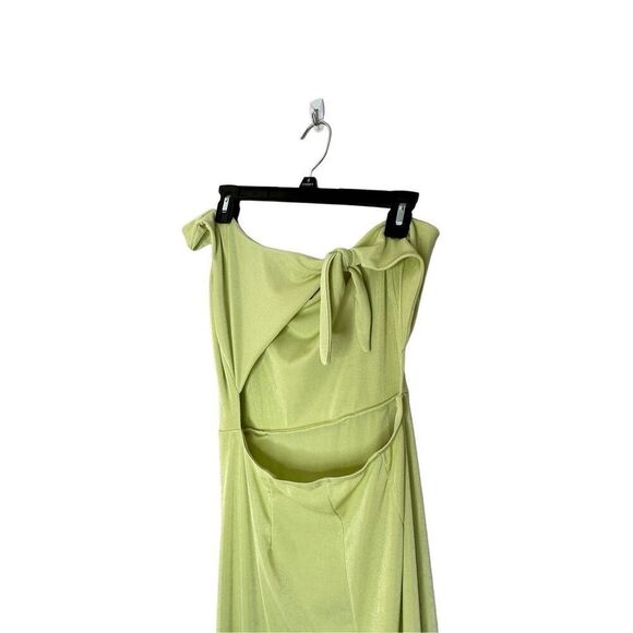 Lucy in the Sky One Shoulder Open Back Maxi Dress Size Large - Picture 8 of 10